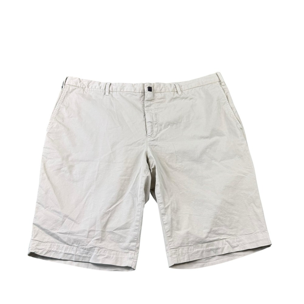 PT01 Bermuda Light Tan Cotton Stretch Chino Shorts Mens Size 42 / 58 IT